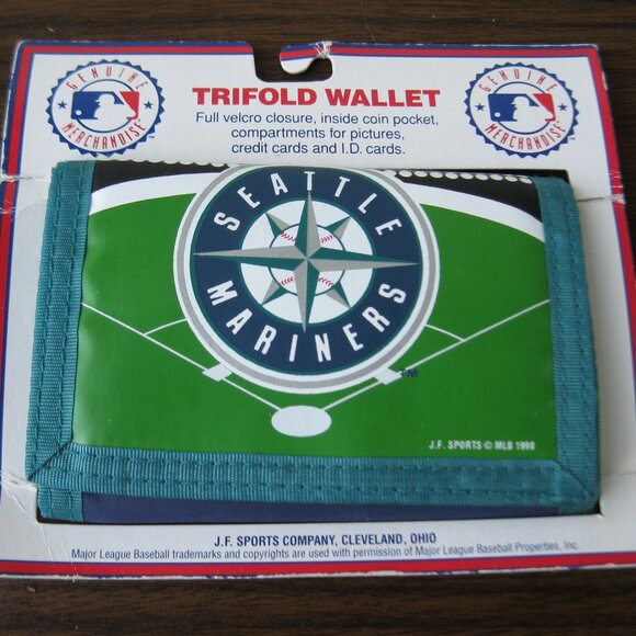 Vintage 90's Seattle Mariners Wallet NWT - Picture 1 of 2